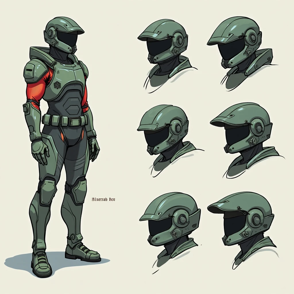 Half Helmet Concept Art Sci Fi Robot Heads By DrillToTheCore On
