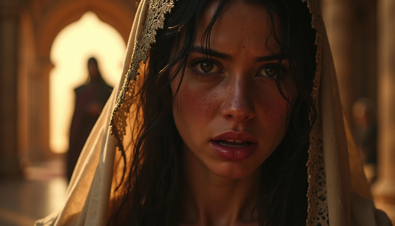 A highly dramatic and fearful scene featuring... - FluxPro.art